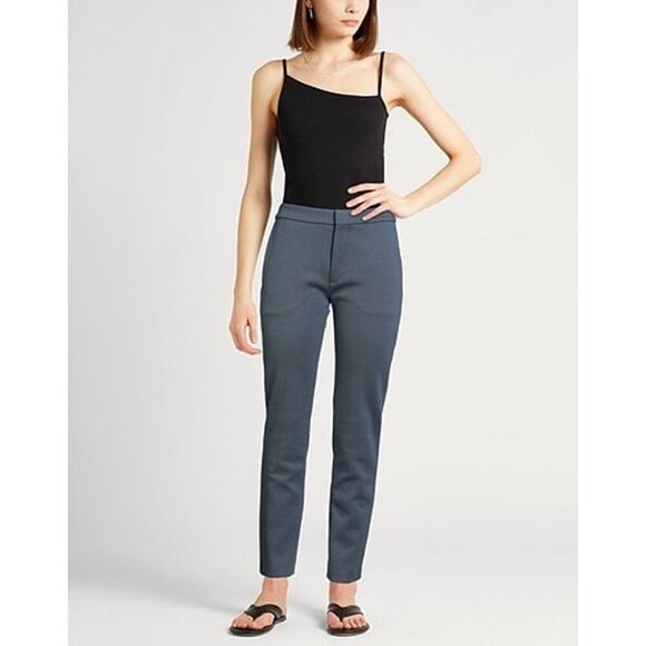 Chloé Wool Pants Size XS Blue Grey Fall Winter Business Casual Career Old Money - Picture 1 of 14